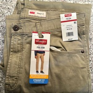 Wrangler Straight Fit Khakis